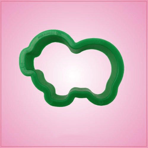 Small Green Pig Cookie Cutter 