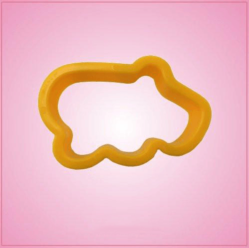 Small Yellow Hippo Cookie Cutter 