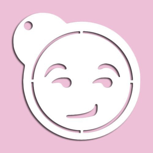 Smirk Emoji Stencil Cheap Cookie Cutters