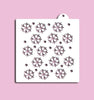 Square Snowflake Pattern Stencil 