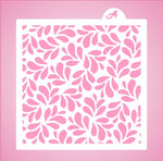 Splashy Swirls Pattern Stencil