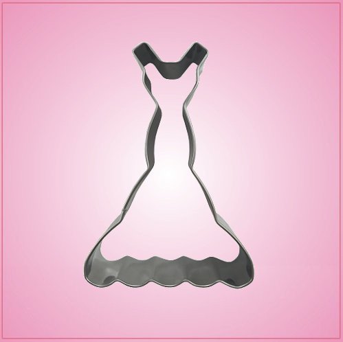 Stainless Steel Gown Dress Cookie Cutter 