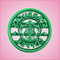 Green Coffee Logo Cookie Cutter 