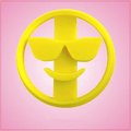 Sunglasses Emoji Cookie Cutter 