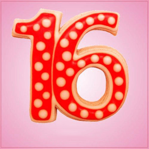 Sweet 16 Cookie Cutter 