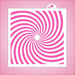 Swirly Sunburst Stencil