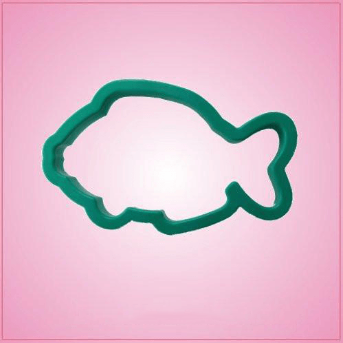 Teal Fish Cookie Cutter 
