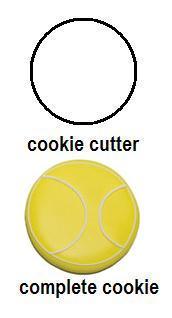 Tennis Ball Cookie Cutter 