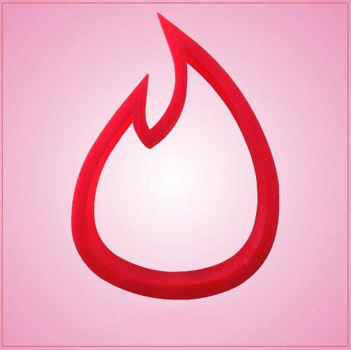 Tinder Flame Cookie Cutter 