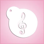 Treble Clef Music Note Stencil