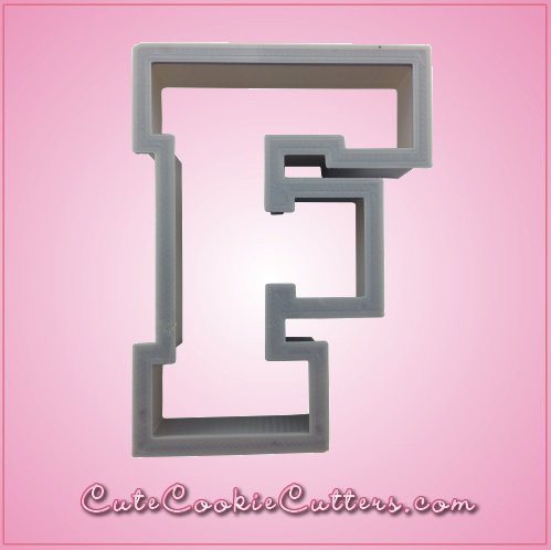 Varsity Letter F Cookie Cutter 