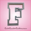 Varsity Letter F Cookie Cutter 
