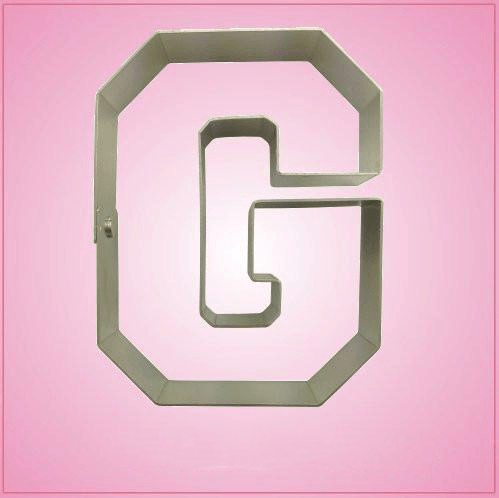 Varsity Letter G Cookie Cutter 
