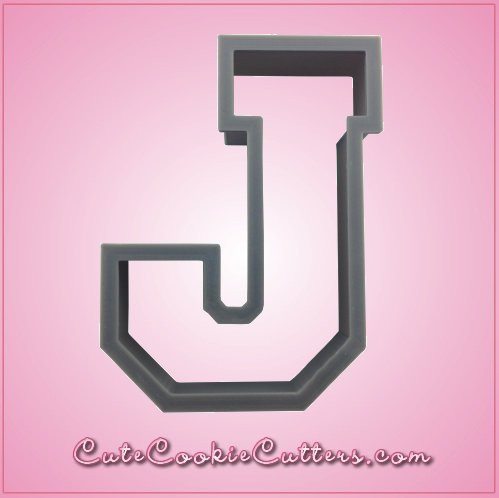 Varsity Letter J Cookie Cutter 