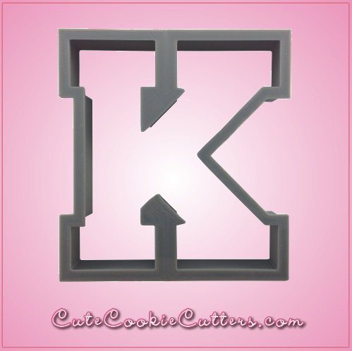 Varsity Letter K Cookie Cutter 