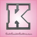 Varsity Letter K Cookie Cutter 