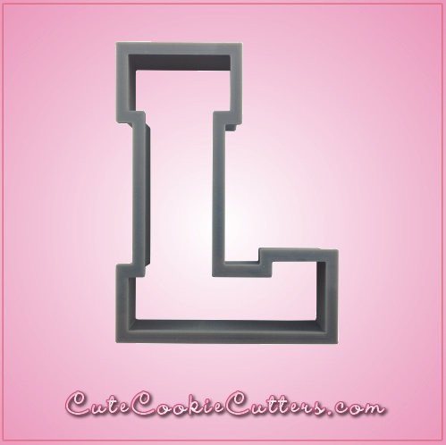 Varsity Letter L Cookie Cutter 
