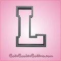Varsity Letter L Cookie Cutter 