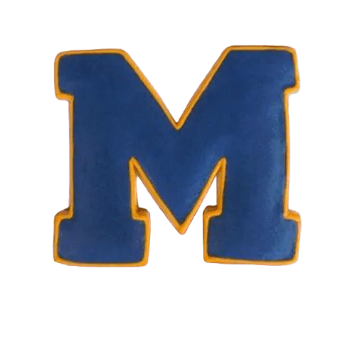 Varsity Letter M Cookie Cutter 