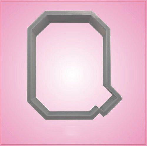 Varsity Letter Q Cookie Cutter 
