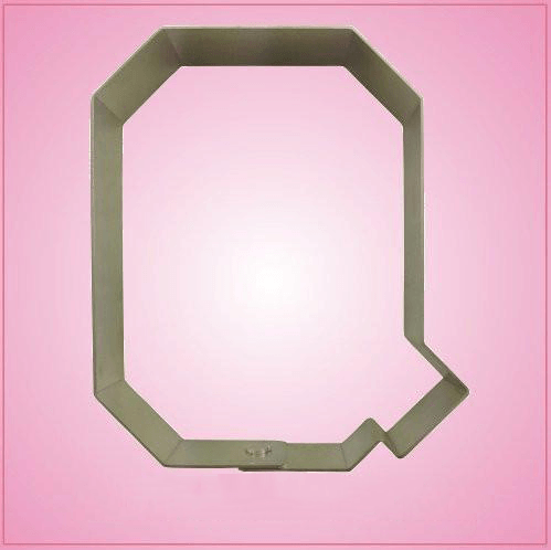 Varsity Letter Q Cookie Cutter 