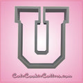 Varsity Letter U Cookie Cutter 