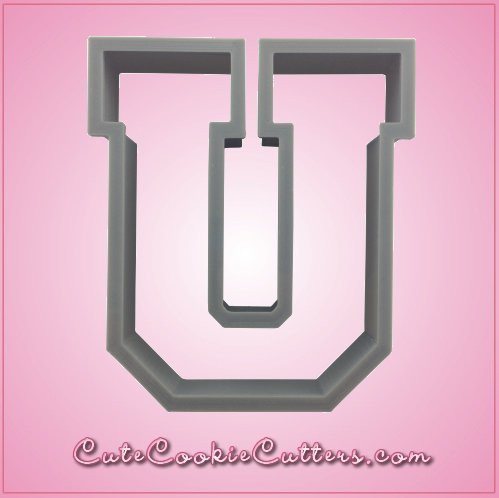 Varsity Letter U Cookie Cutter 