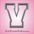 Varsity Letter V Cookie Cutter 