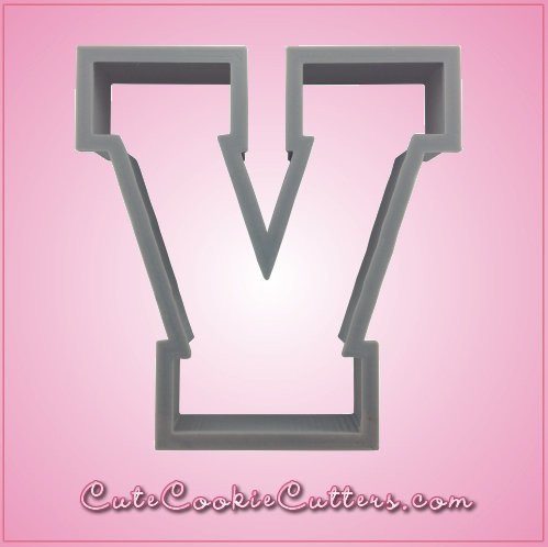 Varsity Letter V Cookie Cutter 