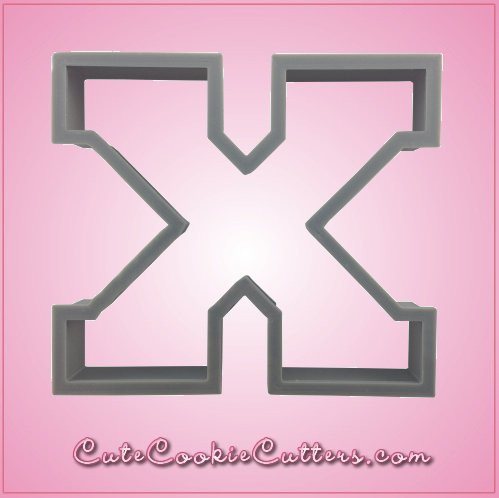 Varsity Letter X Cookie Cutter 
