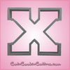 Varsity Letter X Cookie Cutter 