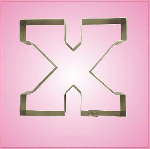 Varsity Letter X Cookie Cutter 
