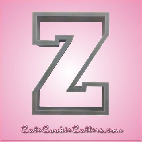Varsity Letter Z Cookie Cutter 