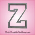 Varsity Letter Z Cookie Cutter 