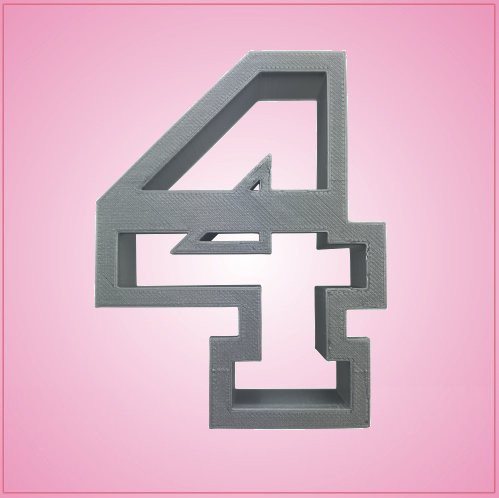 Varsity Number 4 Cookie Cutter 