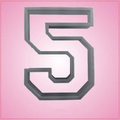 Varsity Number 5 Cookie Cutter 