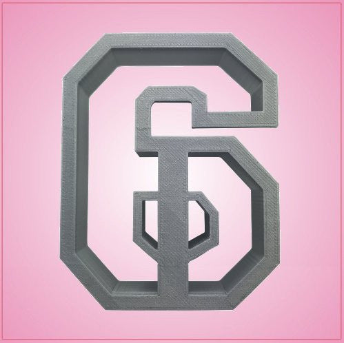 Varsity Number 6 Cookie Cutter 
