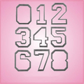 Varsity Number Cookie Cutter Set 