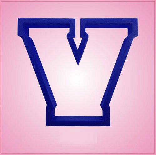 Sports Letter V Cookie Cutter 