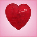 Vintage Style I Love You Heart Cookie Cutter 
