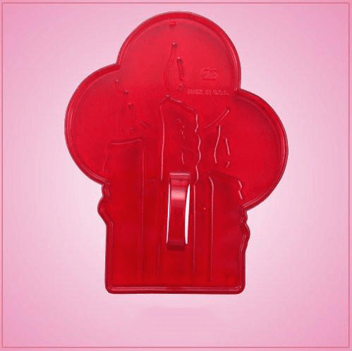Vintage Style Christmas Candles Cookie Cutter 