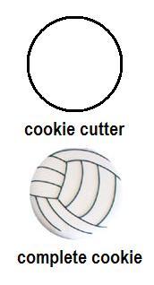 Volleyball Cookie Cutter Decorated Cookies