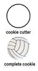 Volleyball Cookie Cutter Decorated Cookies