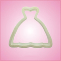 White Wedding Dress Cookie Cutter 