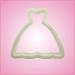 White Wedding Dress Cookie Cutter