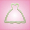 White Wedding Dress Cookie Cutter 