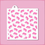 Wild Bears Pattern Stencil