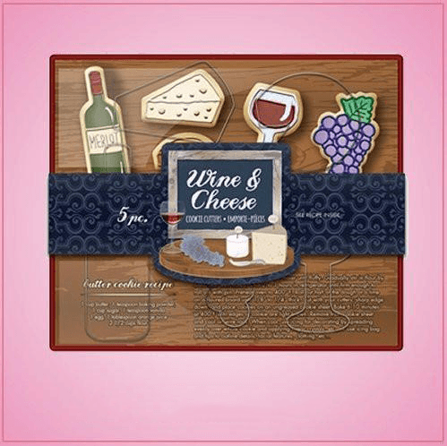 Wine and Cheese Cookie Cutter Set 