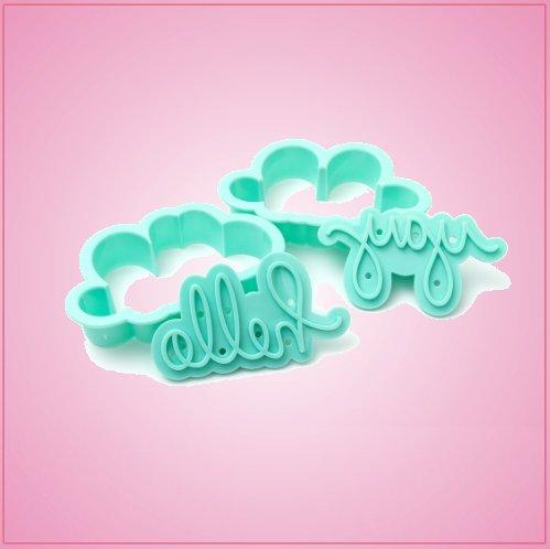 Words Cookie Cutter And Stamp Set