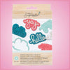 Words Cookie Cutter And Stamp Set
